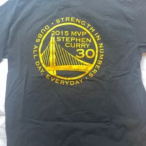 Black Short Sleeve Tee Stephen Curry MVP